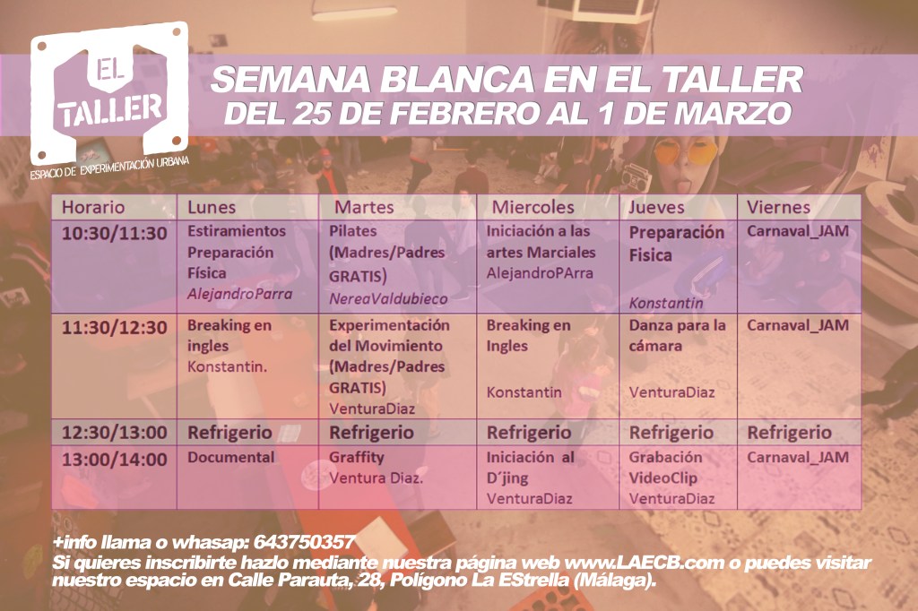 Semana Blanca en «EL TALLER» por @Elcirculobreaking