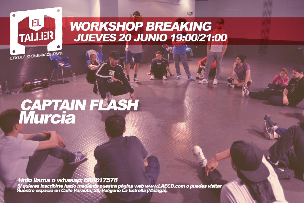 WORKSHOP por CAPTAIN FLASH Jueves 20&nbsp;Junio