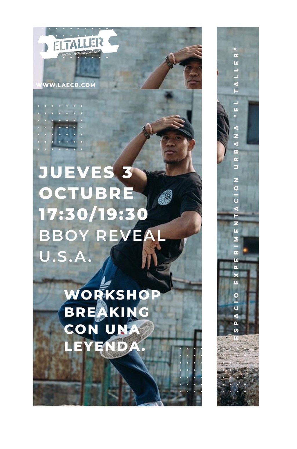 WorkShop Breaking  Bboy Reveal USA Jueves 3 Octubre&nbsp;17:30/19:30