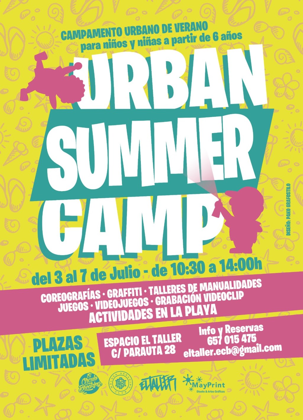 URBAN SUMMER CAMP 2023 del 3 al 7 de Julio.