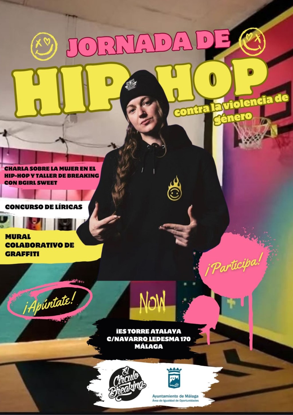 imagen del carte- Jornada de Hip-Hop contra la Violencia de Género 2025